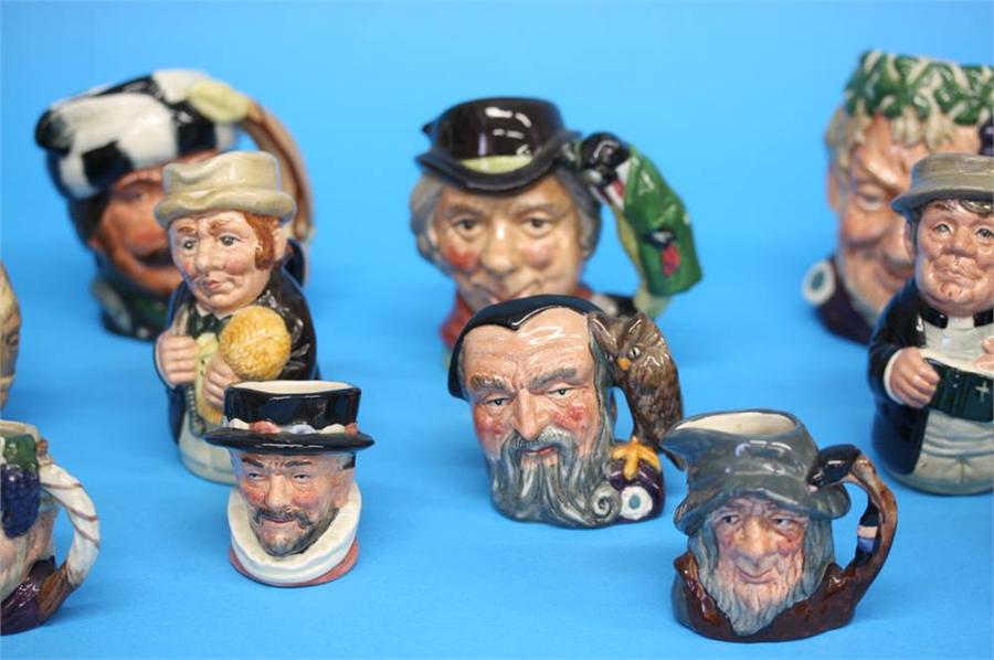 A Collection of nine Royal Doulton 'Doultonville' figures, four medium size Character jugs and - Image 16 of 30