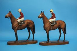 Two Beswick Connoisseur models of 'Red Rum,  Brian Fletcher up', model A2511. (2)