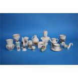 A Collection of W.H. Goss china, to include a 'Guillemot's egg' and a bust of W.H. Goss (15) and a