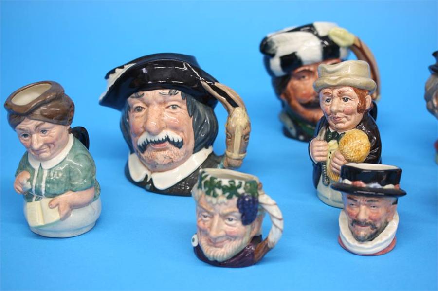 A Collection of nine Royal Doulton 'Doultonville' figures, four medium size Character jugs and - Image 24 of 30