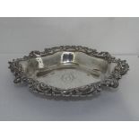 Victorian Bonbon dish, Sterling Silver, 19cm in length, 134 grams in weight.