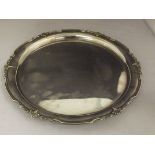 Silver salver of shaped circular form. Inscribed 'Imperial Chemical Industries (Pakistan) Limited.