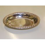 Contemporary Silver Pin dish of oval form, Birmingham, 15 grams in weight, 9.5cm in length.