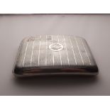 A silver cigarette case 147 grams