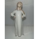 LLadro figure of a standing girl. 8 inches tall