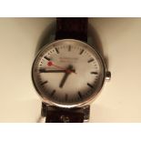 Mondain SBB CFF FFS official Swiss railways watch, glass very badly scratched, ladies.