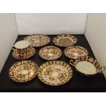 Nine pieces of Royal Crown Derby 2451,1128.