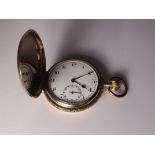 A gold plated, 7 jewels, Swiss movement, pocket watch. Illinois watch case Co, case No 5947489