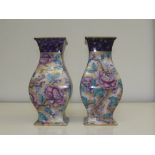 A pair of Losol floral vases c 1915.