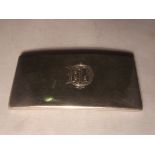 A silver card case, Birmingham 1901. Total weight 40grams