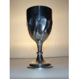 A silver goblet five inches high, Sheffield 1914, 82 grams.