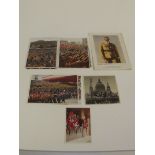 A large collection of pictures, cigarette cards and postcards from WWII Natz, Germany, approx 100