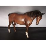 Berwick brown standing horse. 13 cm high.