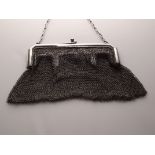 Edwardian chain mail purse, London 1903. Total weight 158grams