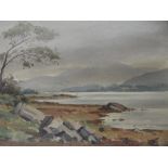 Robert Taylor Carson (Irish 1919-2008) oil on canvas , titled ' Mulroy Bay Co.Donegal ' to verso ,