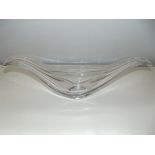 Vannes of France art glass table centrepiece, length 60cm