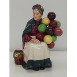 Royal Doulton figure 'The old balloon seller' HN1315 . 20 cm in height