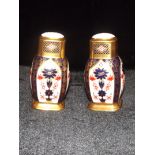 Royal Crown Derby Imari pattern salt and pepper