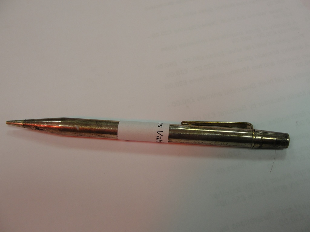 A HM silver yard and lead pencil