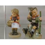 Two Hummell figures