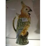 A ceramic ewer in the form of a parrot (