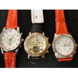 Three gentlemens' wristwatches to inc a