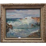 Albert Edel (1890-1961): Seascape, oil o