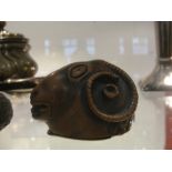 An 18th century treen snuff mull in the