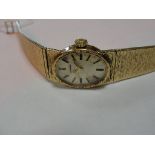 A ladies 9ct Longines wristwatch