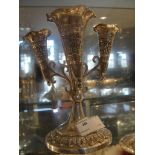 An Indian silver epergne with three remo