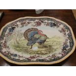 A Spode 'Thanksgiving' meat plate