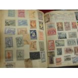 Four stamp albums and contents