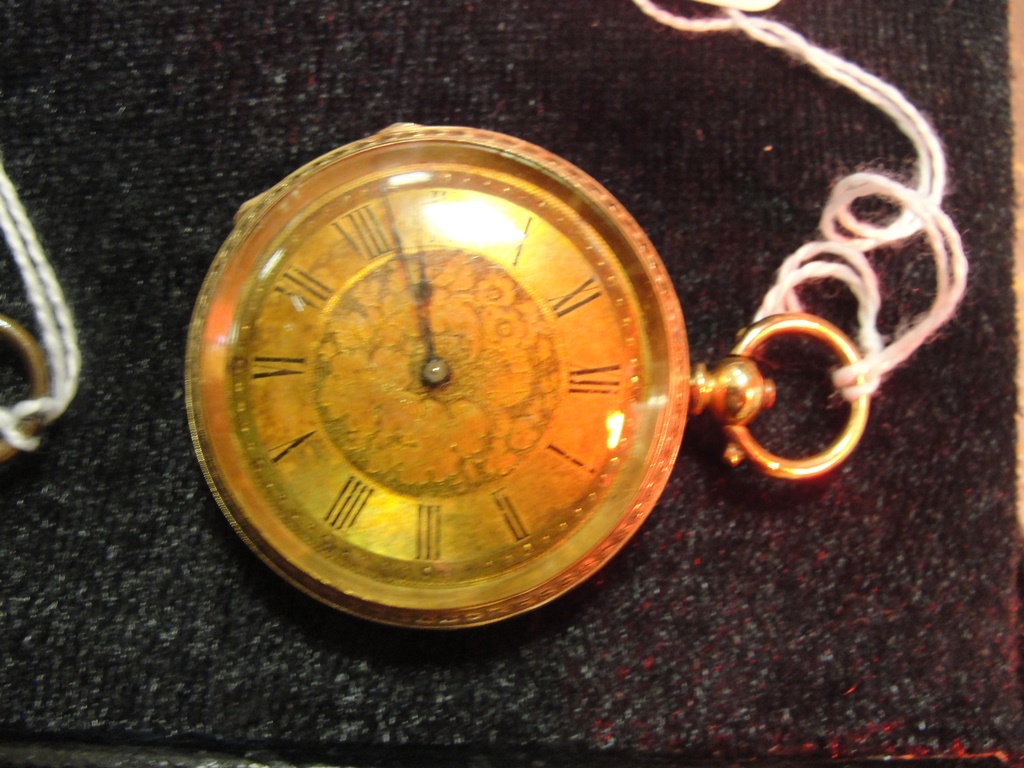 An 18ct ladies pocket watch