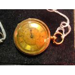 An 18ct ladies pocket watch