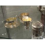 A quantity of silver items to inc cup, s