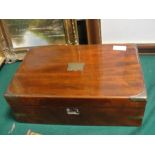 A 19th century mahogany writing slope