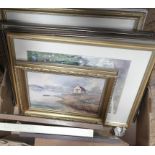 A quantity of pictures to include original oils & watercolours of various subjects