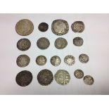 A quantity of hammered coins: Elizabeth & Charles to inc a Carolean crown