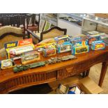 A large collection of diecast to inc. mainly boxed Matchbox, Dinky & Corgi examples