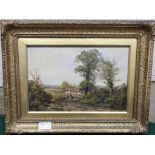 A 19th century landscape oil on canvas signed I H Smith