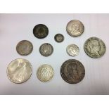 A quantity of World and GB coins to inc Georgian silver etc