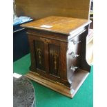 An oak smoker's cabinet, c1920