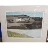 John Brunsdon (1933-2014): Porth Colmon, etching & aquatint, hand signed, titled & numbered in