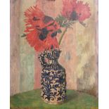 Alfred Reginald Thomson, R.A. (1895-1979): Poppies, oil on panel, titled & dated 1942 on original