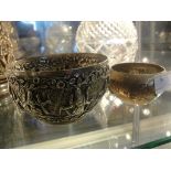 Two Indian silver bowls