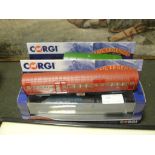 Two boxed Corgi British Rail Loco`s, Dominion of Canada & Dwight D Eisenhower; together with an