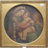 Follower of Raffaello Sanzio, called Raphael (1483-1520): A woman & child with attendant figures,