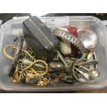 A quantity of miscellaneous items to inc a silver Albert