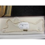 A single strand of pearls (boxed)