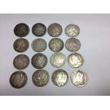 16 18th/19th century shillings
